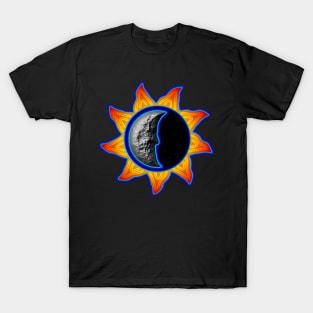 Abstract sun and moon T-Shirt